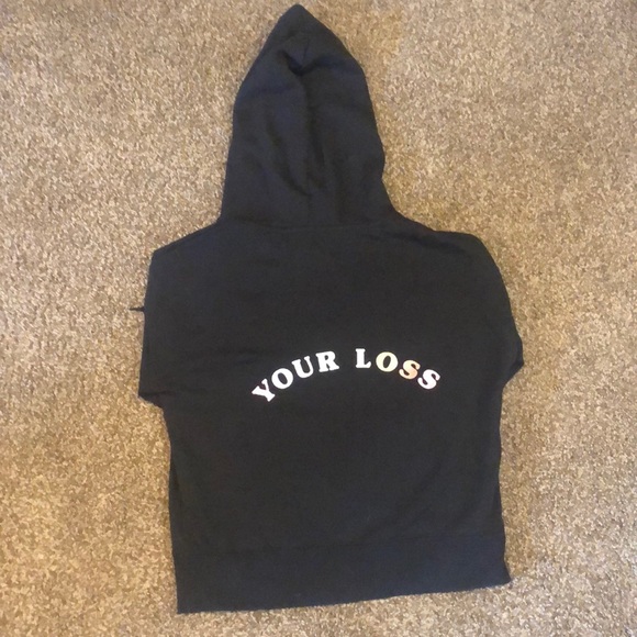 black "your loss" sweatshirt - Picture 2 of 2